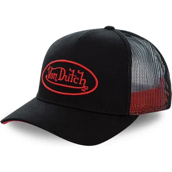 Čepice zaoblená žádné zvíře černá snapback NEO RED Von Dutch