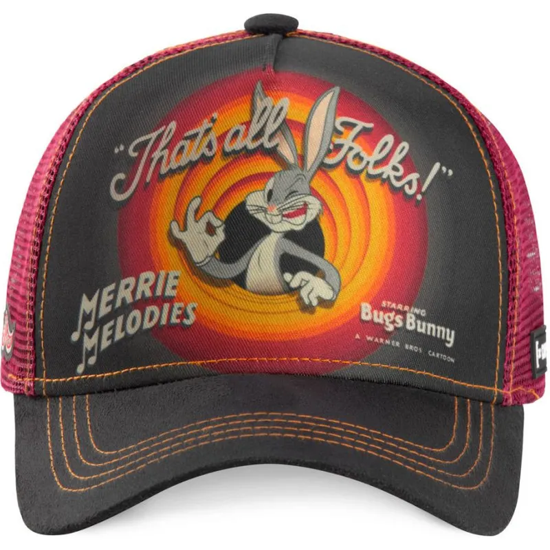 graue-und-rote-trucker-kappe-bugs-bunny-rin1-looney-tunes-von-capslab
