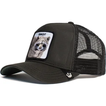 Čepice zaoblená žádné zvíře černá snapback mapache Bandit The Farm de Goorin Bros.