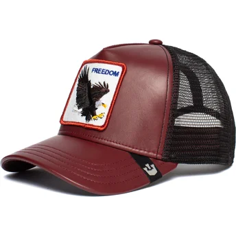 rote-und-schwarze-trucker-kappe-mit-adler-big-bird-von-goorin-bros