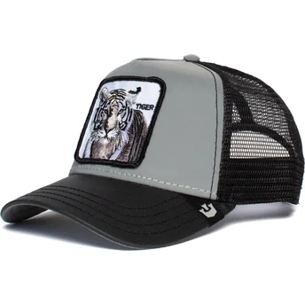 goorin-bros-trucker-kappe-in-grau-und-schwarz-mit-tiger-instinct-only