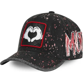 verstellbare-schwarze-kappe-mit-gebogenem-schirm-mickey-mouse-hande-herz-tag-mic2-disney-von-capslab