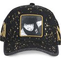 capslab-curved-brim-kojiro-hyuga-tag-mar-captain-tsubasa-black-adjustable-cap