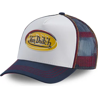 Von Dutch Vit och Blå ADEC WHI Truckerkeps