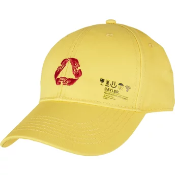 Cayler & Sons Curved Brim Iconic Peace Yellow Adjustable Cap