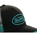 schwarze-trucker-kappe-mit-cyanfarbenem-neo-cya-logo-von-von-dutch