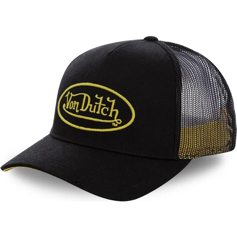 schwarze-trucker-kappe-mit-gelbem-logo-neo-yel-von-von-dutch