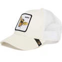 gorra-trucker-blanca-abeja-queen-bee-de-goorin-bros