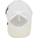 cepice-zaoblena-zadne-zvire-bila-snapback-abeja-queen-bee-the-farm-de-goorin-bros