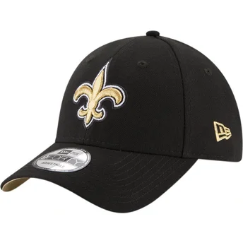 Schwarze verstellbare gebogene Kappe 9FORTY The League der New Orleans Saints NFL von New Era