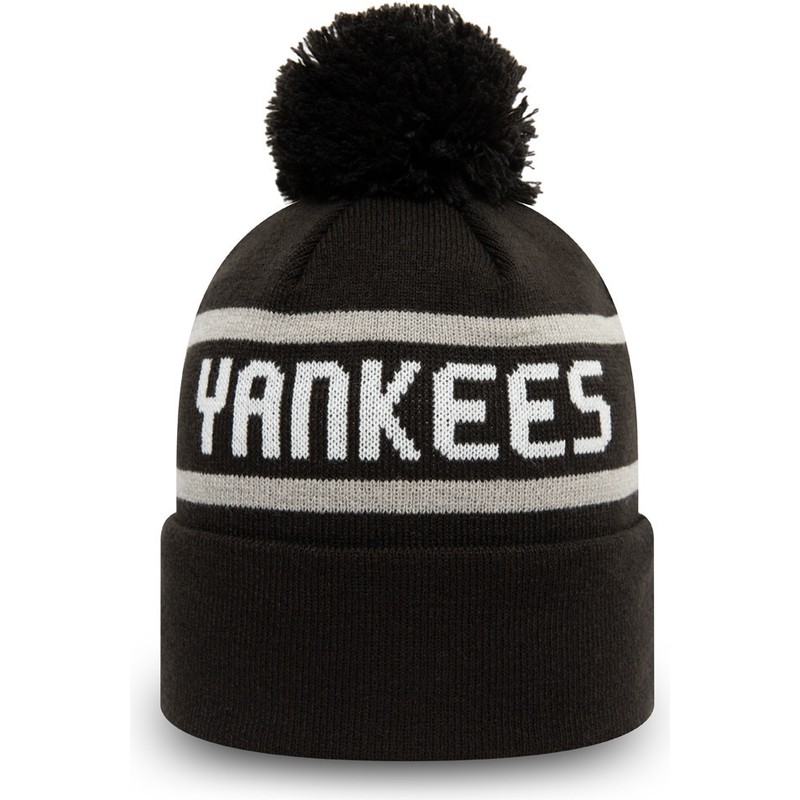 new-era-cuff-knit-jake-new-york-yankees-mlb-black-beanie-with-pompom