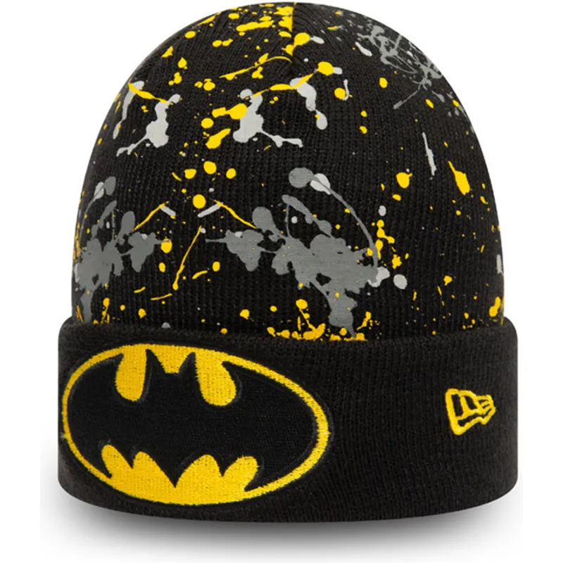 cepice-cerna-pro-deti-cuff-knit-paint-splat-new-era