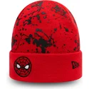 cepice-cervena-pro-deti-cuff-knit-paint-splat-new-era