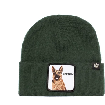 Goorin Bros. German Shepherd Dog Bad Boy Sniff Sniff The Farm Green Beanie