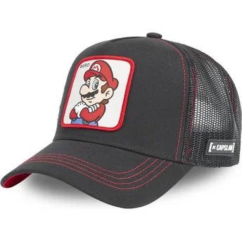 Svart trucker-keps Mario SMB MAR2 Super Mario Bros. från Capslab