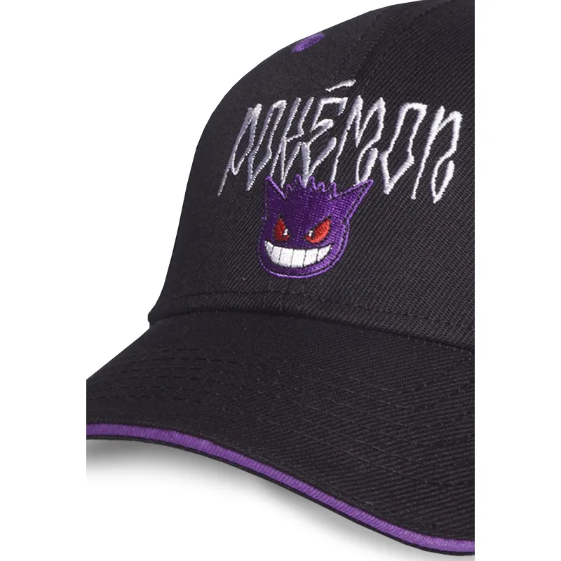 schwarze-gebogene-snapback-kappe-gengar-pokemon-von-difuzed
