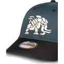 blaue-und-schwarze-gebogene-snapback-kappe-tremortusk-mamut-forbidden-west-horizon-von-difuzed