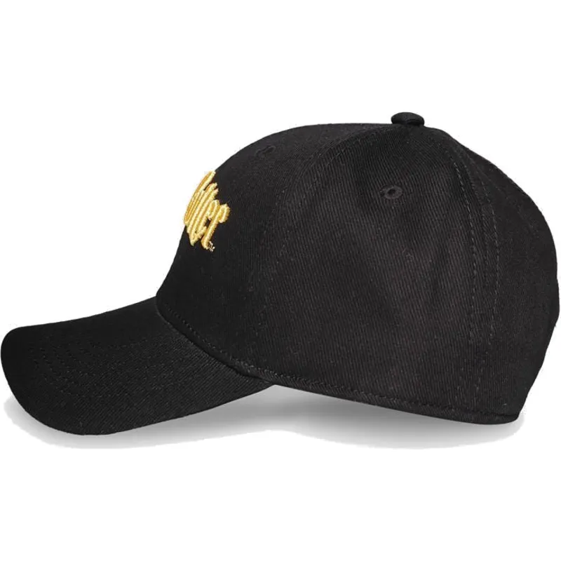 cepice-zaoblena-cerna-snapback-gold-difuzed