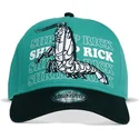 cepice-zaoblena-zelena-snapback-shrimp-difuzed