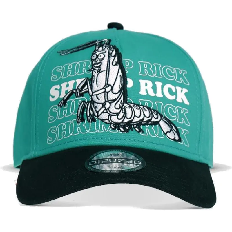 cepice-zaoblena-zelena-snapback-shrimp-difuzed