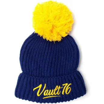 Difuzed Vault 76 Fallout Blue and Yellow Beanie