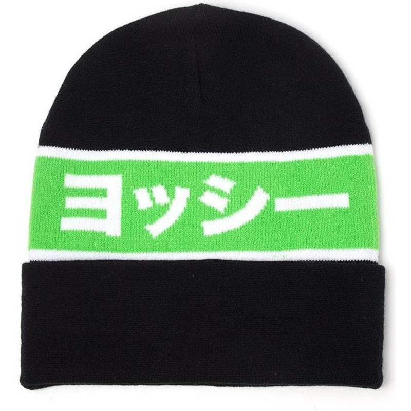 difuzed-yoshi-japanese-outline-super-mario-bros-black-and-green-beanie