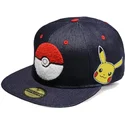 cepice-rovna-modra-snapback-vaquero-pikachu-difuzed
