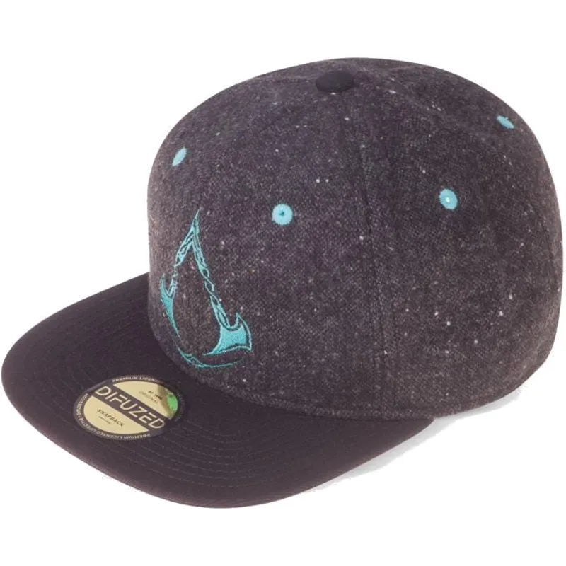 cepice-rovna-cerna-snapback-valhalla-difuzed