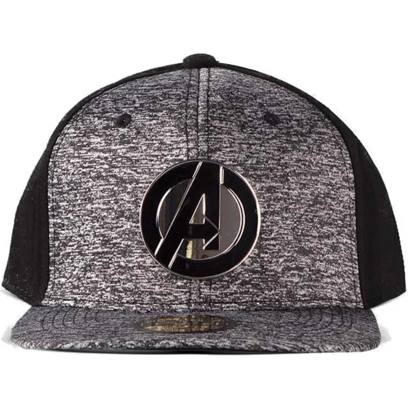 cepice-rovna-seda-snapback-metal-avengers-difuzed