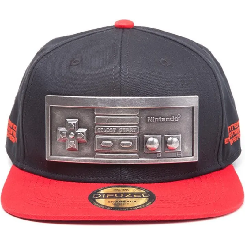 cepice-rovna-cerna-snapback-metal-plate-controller-difuzed cepice-rovna-cerna-snapback-metal-plate-controller-difuzed