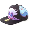 schwarze-snapback-kappe-ursula-die-kleine-meerjungfrau-disney-von-difuzed