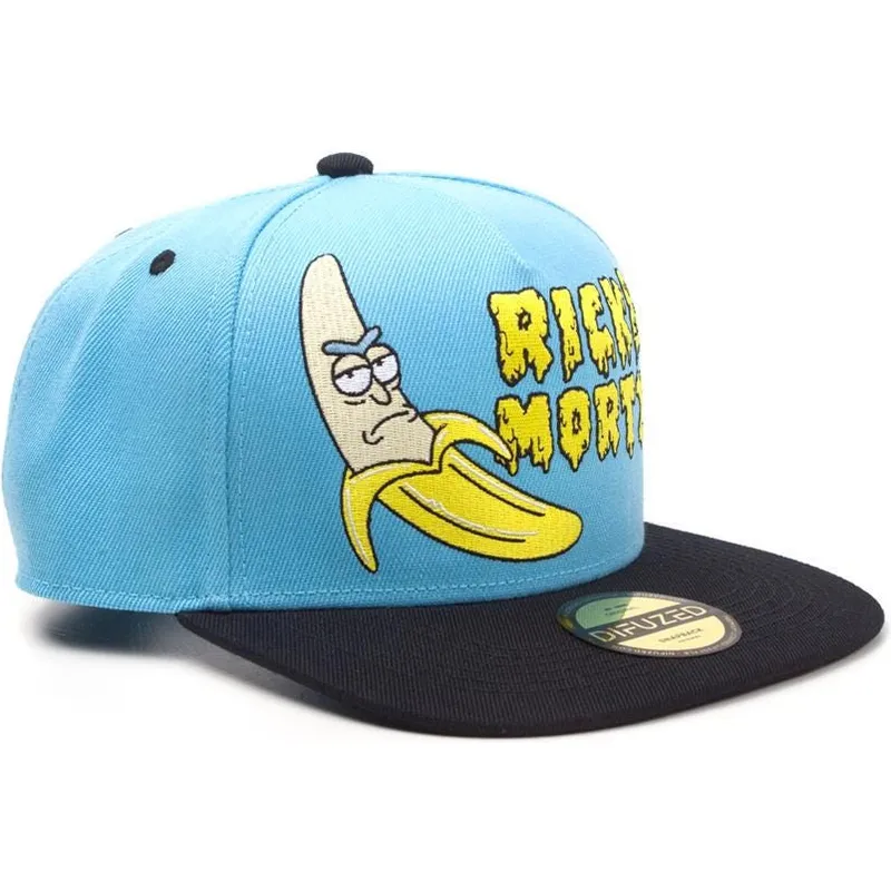 cepice-rovna-modra-snapback-banana-difuzed