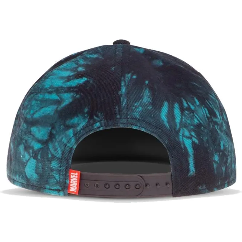 blaue-und-schwarze-snapback-flatcap-true-power-marvel-comics-von-difuzed