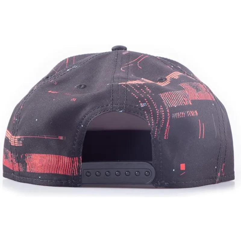 cepice-rovna-cerna-snapback-glitch-legion-difuzed