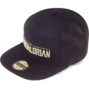 schwarze-snapback-kappe-the-mandalorian-silhouette-star-wars-von-difuzed