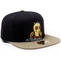 schwarze-und-braune-snapback-kappe-krombopulos-michael-rick-und-morty-von-difuzed