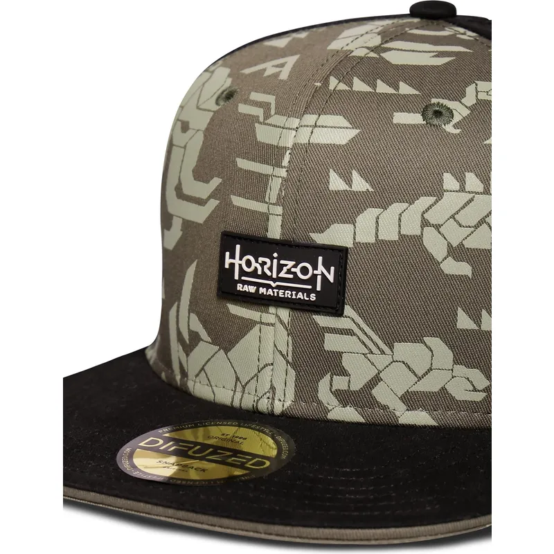 cepice-rovna-zelena-snapback-forbidden-west-difuzed