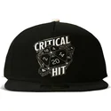 cepice-rovna-cerna-snapback-critical-hit-dice-difuzed