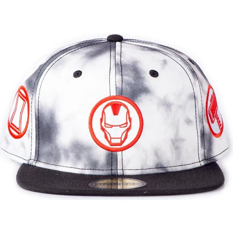 cepice-rovna-bila-snapback-tye-dye-badge-difuzed cepice-rovna-bila-snapback-tye-dye-badge-difuzed
