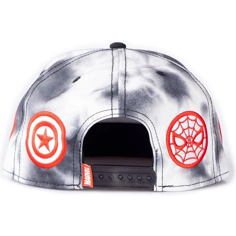 cepice-rovna-bila-snapback-tye-dye-badge-difuzed cepice-rovna-bila-snapback-tye-dye-badge-difuzed
