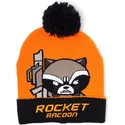 gorro-orange-und-schwarz-mit-bommel-rocket-raccoon-kawaii-art-marvel-comics-von-difuzed