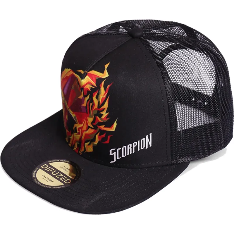 cepice-rovna-cerna-snapback-trucker-difuzed