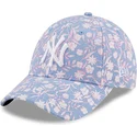 cepice-zaoblena-modra-nastavitelny-rosa-9forty-floral-new-york-yankees-mlb-new-era