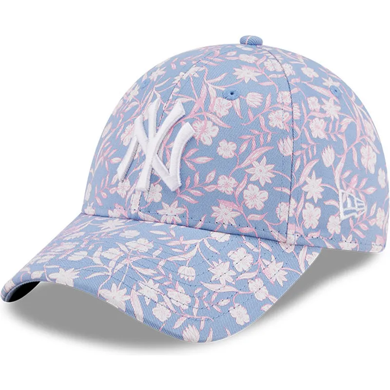 cepice-zaoblena-modra-nastavitelny-rosa-9forty-floral-new-york-yankees-mlb-new-era