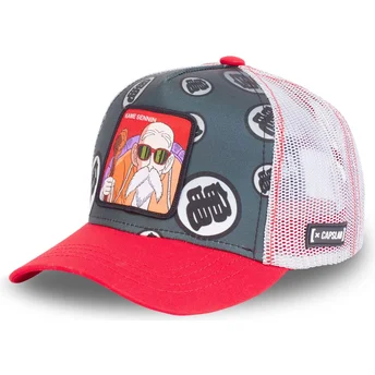 capslab-dragon-ball-master-roshi-db2-kam2-blau-grau-und-rot-trucker-cap