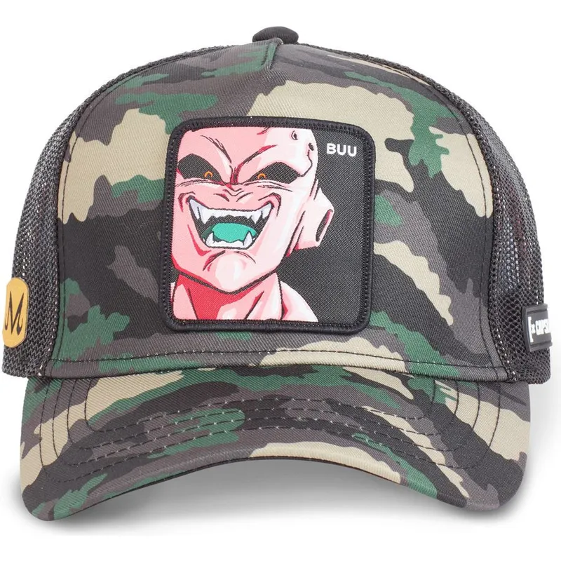 cap-zaoblena-camouflage-snapback-kid-buu-dragon-ball-capslab cap-zaoblena-camouflage-snapback-kid-buu-dragon-ball-capslab
