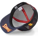 capslab-peanuts-pea-sam-denim-marineblaue-trucker-kappe-snoopy