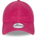 verstellbare-rosa-9forty-polartec-kappe-mit-gebogenem-schirm-von-new-era