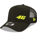 schwarze-a-frame-repreve-flawless-trucker-kappe-valentino-rossi-vr46-motogp-von-new-era