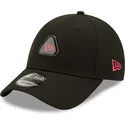 new-era-9forty-tri-patch-verstellbare-schwarze-kappe-mit-gebogenem-schirm